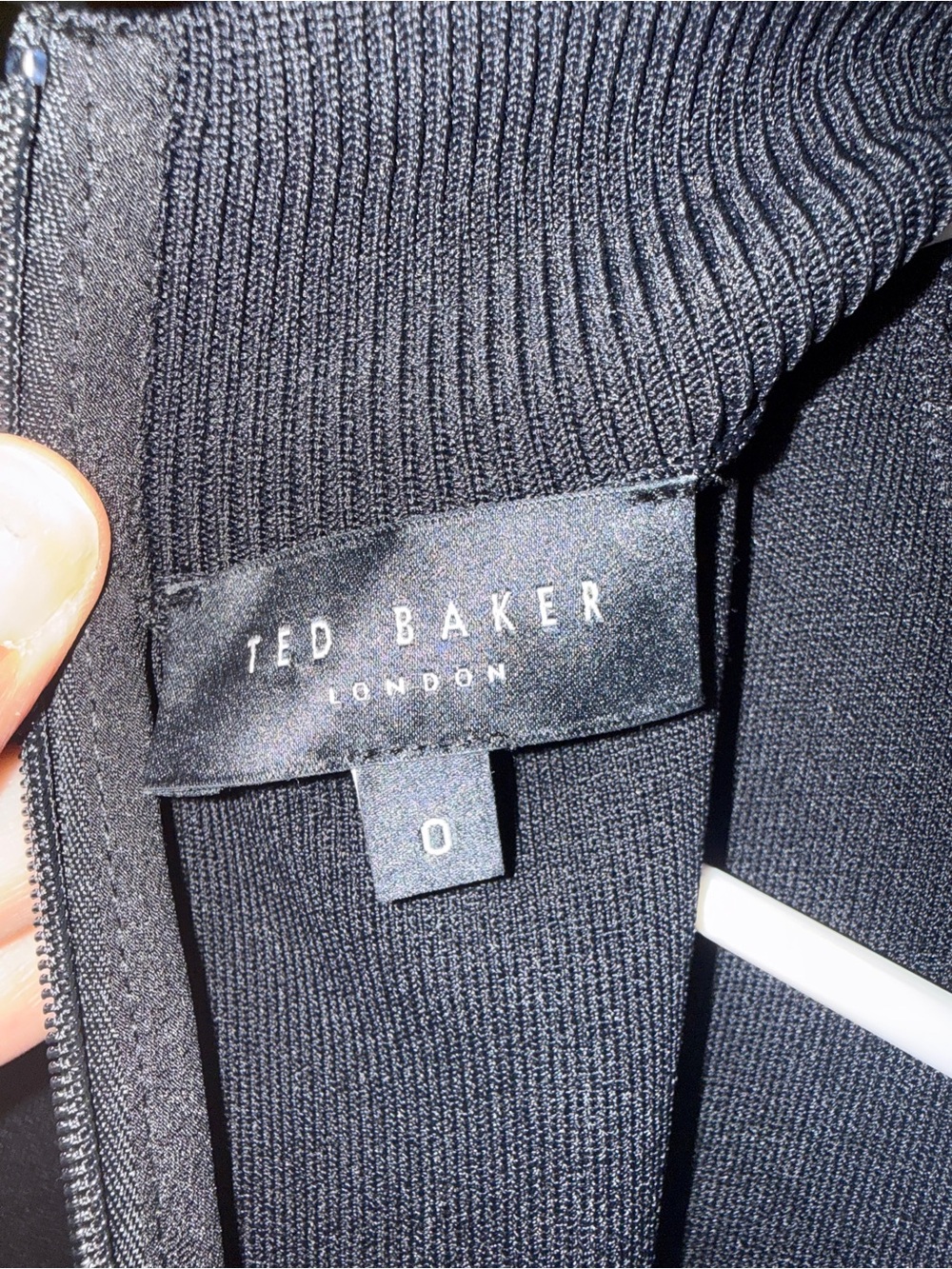 NWOT Ted Baker Audria Knit Bodice Tiered Midi Dress Size 0 - Picture 2 of 9